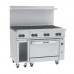 Vulcan 48S-8BN Endurance 8-Burner 48 Natural Gas Range with Standard Oven and 12 Storage Base - 275,000 BTU