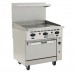 Vulcan 36S-36GTN Endurance Natural Gas 36 Range with Thermostatic Griddle and Standard Oven Base - 95,000 BTU