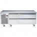 Vulcan ARS36 Achiever Series 36 Wide 2-Drawer 2-Pan Capacity Stainless Steel Insulated Self-Contained Refrigerated Base On Heavy-Duty Casters, 115V 1-Phase 1/3 HP