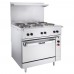 Vulcan EV36S-2FP24G480 Endurance 36 Stainless Steel Electric Range with Two French Hotplates, 24 Griddle, and Standard Oven - 480V