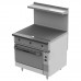 Vulcan EV36S-3HT480 Endurance 36 Stainless Steel Electric Range with Three Hot Tops and Oven Base - 480V