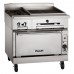 Vulcan VTC36B_NAT 36 Natural Gas Floor Model Infrared Charbroiler with Cabinet Base - 66,000 BTU