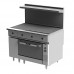 Vulcan EV48S-4HT208 Endurance 48 Stainless Steel Electric Range with Four Hot Tops and Oven Base - 208V