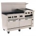 Vulcan 60SS-6B24GBP Endurance 6-Burner 60 Liquid Propane Range with 24 Griddle/Broiler and Standard Oven Base - 268,000 BTU