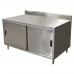 BK Resources CSTR5-3648S Chef Table Cabinet Base With Sliding Doors 48W X 36D X 39-3/4H Overall Size