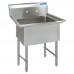 BK Resources BKS6-1-24-14S Sink One Compartment 29-1/8W X 29-1/2D X 44-1/16H Overall Size