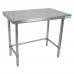 BK Resources QVTOB-2424 Work Table 24W X 24D X 34-3/4H Overall Size 14/304 Stainless Steel Flat Top