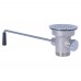 BK Resources BK-LWR-3 Twist Lever Drain Fits 3-1/2 Opening 2 Male & 1-1/2 Female NPT Drain Outlet