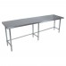 BK Resources QVTOB-8430 Work Table 84W X 30D X 34-3/4H Overall Size 14/304 Stainless Steel Flat Top