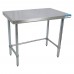 BK Resources CTTOB-6036 Work Table 60W X 36D X 34-3/4H Overall Size 16/304 Stainless Steel Flat Top