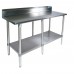 BK Resources VTTR5-8430 Work Table 84W X 30D 18/430 Stainless Steel Top