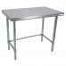 BK Resources CTTOB-3630 Work Table 36W X 30D X 34-3/4H Overall Size 16/304 Stainless Steel Flat Top