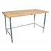 BK Resources MFTGOB-9636 Work Table With Galvanized Open Base 96W X 36D X 34-3/4H Overall Size