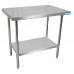 BK Resources SVT-1824 Work Table 24W X 18D 18/430 Stainless Steel Top