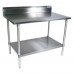 BK Resources VTTR5-6030 Work Table 60W X 30D 18/430 Stainless Steel Top