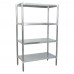 BK Resources VSU6-5524 Dry Storage Shelving Unit 55W X 24D X 72H (4) Adjustable Shelves