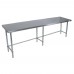 BK Resources QVTOB-9630 Work Table 96W X 30D X 34-3/4H Overall Size 14/304 Stainless Steel Flat Top