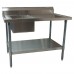 BK Resources BKMPT-3072S-L Work Table With Prep Sink Sink On Left 72W X 30D X 41-3/4H Overall Size