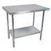 BK Resources VTT-2424 Work Table 24W X 24D 18/430 Stainless Steel Top