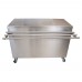 BK Resources SECT-2472S Serving Counter With Sliding Door 72W X 24D 14 Gauge Stainless Steel Top