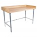 BK Resources MBTSOB-4830 Bakers Table With Stainless Steel Open Base 48W X 30D X 38-3/4H Overall Size