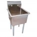 BK Resources BKUS6-1-2421-14 Utility Sink One Compartment 27W X 24-1/2D X 41-1/4H Overall Size