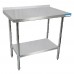 BK Resources SVTR-1848 Work Table 48W X 18D 18/430 Stainless Steel Top