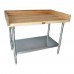 BK Resources MBTG-9636 Bakers Table With Galvanized Undershelf 96W X 36D X 38-3/4H Overall Size