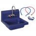 BK Resources APHS-W1410-WBBE Antimicrobial Hand Sink Full Package Kit 14 Wide X 10 Front-to-back X 5 Deep Bowl