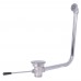 BK Resources BK-SLW-1O Straight Lever Drain With Overflow Fits 3-1/2 Opening