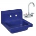 BK Resources APHS-W1410-BPG Antimicrobial Hand Sink 14 Wide X 10 Front-to-back X 5 Deep Bowl