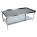 BK Resources SVET-6030 Equipment Stand 61W X 30D X 26H 18/430 Stainless Steel Top Reinforced With 1-1/2 Square Tubing