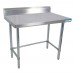 BK Resources CVTR5OB-8424 Work Table 84W X 24D X 39-3/4H Overall Size 16/304 Stainless Steel Top With 5H Riser