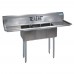 BK Resources BKS-3-1014-10-15T Convenience Store Sink Three Compartment 60W X 19-13/16D X 39-3/4H Overall Size