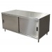 BK Resources CST-3672S Chef Table Cabinet Base With Sliding Doors 72W X 36D X 34-3/4H Overall Size