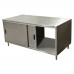 BK Resources CST-2472S2 Dual Access Chef Table Cabinet Base With Sliding Doors On Both Sides