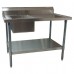 BK Resources BKMPT-3048S-L Work Table With Prep Sink Sink On Left 48W X 30D X 41-3/4H Overall Size