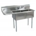 BK Resources BKS-2-1620-12-18L Sink Two Compartment 52-1/2W X 25-13/16D X 43-3/4H Overall Size