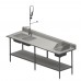 BK Resources MOD-PT Work Table With Prep & Hand Sinks 96W X 30D Includes: (1) CVTR5-9630 Work Table With Undershelf