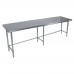 BK Resources QVTOB-9624 Work Table 96W X 24D X 34-3/4H Overall Size 14/304 Stainless Steel Flat Top