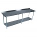 BK Resources SVTR-8430 Work Table 84W X 30D 18/430 Stainless Steel Top