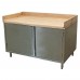 BK Resources CMBT-3660HL Chef Table Cabinet Base With Hinged Doors & Lock 60W X 36D X 39H Overall Size