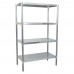 BK Resources SSU6-3124 Dry Storage Shelving Unit 31W X 24D X 72H (4) Adjustable Shelves