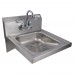 BK Resources BKHS-ADA-S-P-G ADA Hand Sink Wall Mount 14 Wide X 16 Front-to-back X 5 Deep Bowl