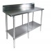 BK Resources SVTR5-9630 Work Table 96W X 30D 18/430 Stainless Steel Top