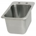 BK Resources BK-DIS-1014 Drop-In Sink One Compartment 12-1/8W X 18-1/2D X 9-3/8H Overall Size