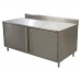 BK Resources CSTR5-3672HL Work Table Cabinet Base With Hinged Doors & Locks 72W X 36D X 39-3/4H Overall Size