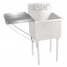 BK Resources BK8BS-DD18 Detachable Drainboard 18W X 18D Includes: 29-3/8 Brace & Self Tapping Screws For Mounting