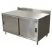 BK Resources CSTR5-3060S Chef Table Cabinet Base With Sliding Doors 60W X 30D X 39-3/4H Overall Size