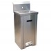 BK Resources BKHS-W-1410-PED-P-G Hand Sink Pedestal 14 Wide X 10 Front-to-back X 5 Deep Bowl